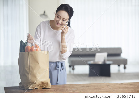 房子，生活，家庭主婦，女人，韓國人 39657715