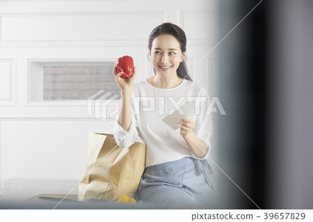 房子，生活，家庭主婦，女人，韓國人 39657829