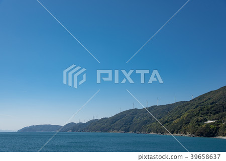 Atago Sada seen from Ehime National Route ninety-four ferry 39658637