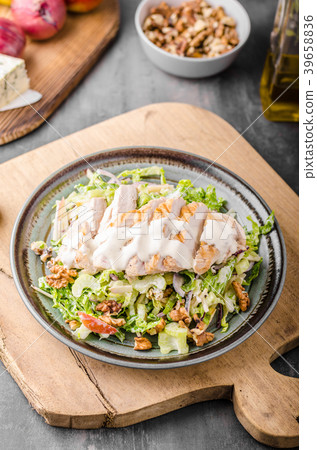 Waldorf salad with grilled chicken Waldorf salad with grilled chicken 39658836