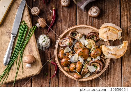 Mushrooms salad, parmesan and mayo 39659664