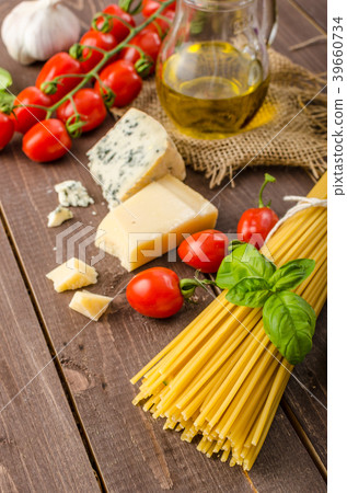 Still life photo, background with pasta and cheese Still life photo, background with pasta and cheese 39660734