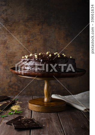Chocolate cake three layers Chocolate cake three layers 39661634