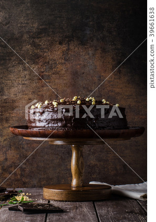 Chocolate cake three layers Chocolate cake three layers 39661638