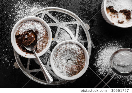 Chocolate souffle delicious 39661737