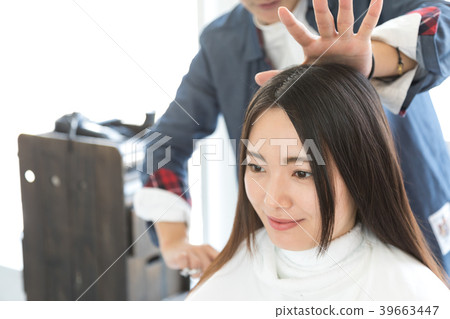 Hairdresser hairdresser customer 39663447