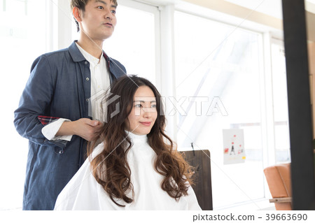 美髮師美髮師客戶 美髮師美髮師客戶 39663690