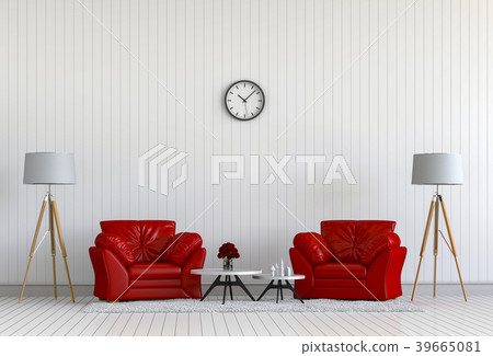 Living room interior in modern style, 3d render Living room interior in modern style, 3d render 39665081