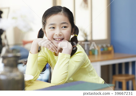 Mother and daughter in the kitchen 39667231