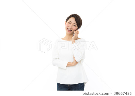 Young lady smartphone talk 39667485