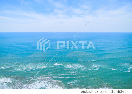 在Sak市的Notohama堀川海岸附近的鳥瞰圖 39668604