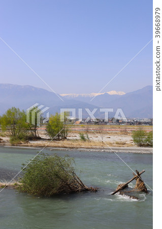 [山梨縣]神牛和南阿爾卑斯山的Shingen堤防 39668979