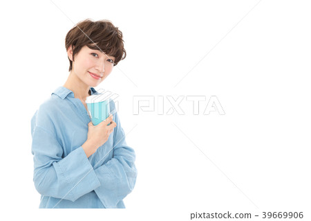 Young lady business woman break 39669906