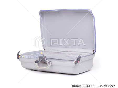 Grey suitcase isolated Grey suitcase isolated 39669996