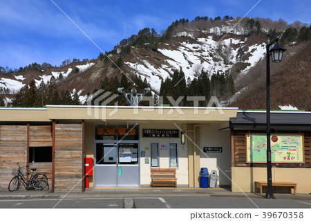 春天JR東Tsumami線福島縣海嘯鎮的海嘯站 39670358