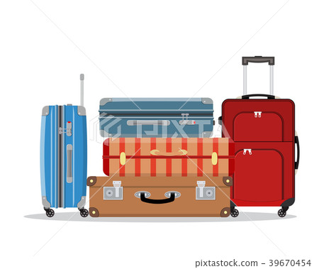 a travel suitcase isolated on a solid color background. ai generative  27674692 Stock Photo at Vecteezy