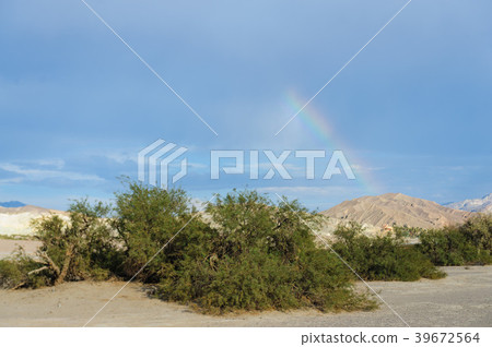 Rainbow over Furnace Creek 39672564