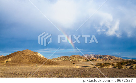 Rainbow over Furnace Creek 39672587