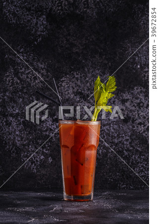 Bloody Mary on a dark background. 39672854