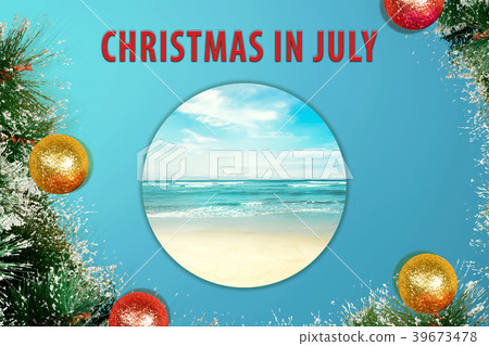Colorful glitter decoration on Christmas in July Colorful glitter decoration on Christmas in July 39673478