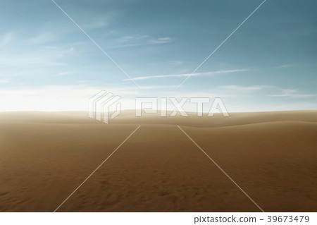 Beautiful view of desert  39673479