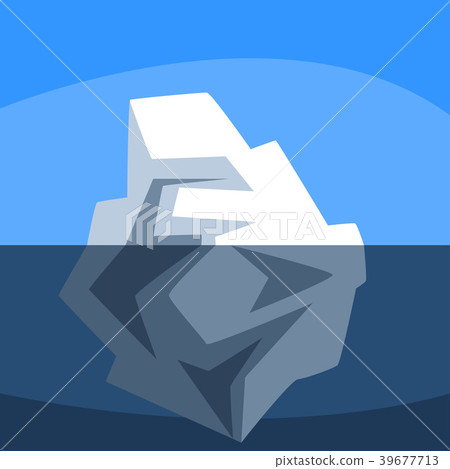 Iceberg over and under the water, Antarctic 39677713