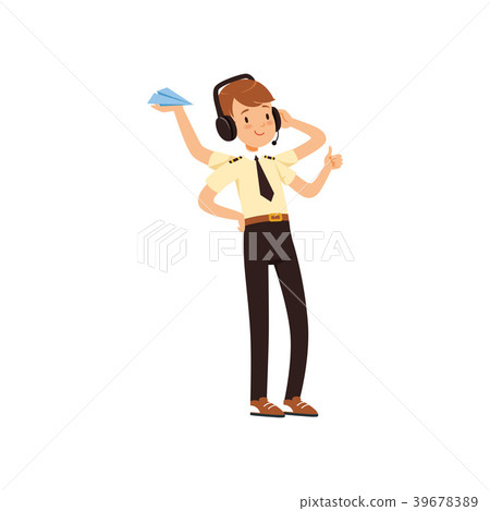 Multitasking air traffic controller character 39678389