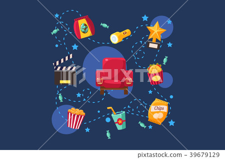 Cinema or movie set, scene, film industry Cinema or movie set, scene, film industry 39679129