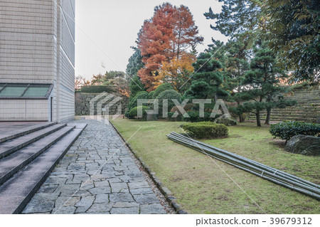 福井城堡廢墟風景在秋天 福井城堡廢墟風景在秋天 39679312