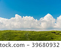 阿蘇草原，藍天和傳入的雲彩 39680932