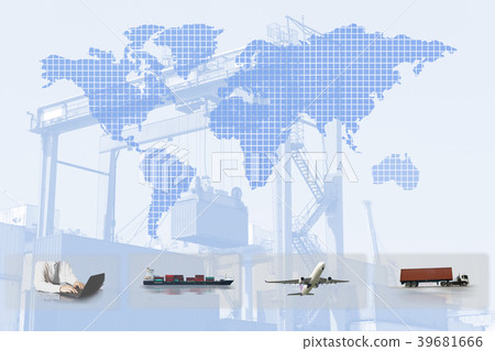 Transportation, import-export logistics concept Transportation, import-export logistics concept 39681666