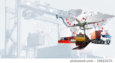 Transportation, import-export logistics concept Transportation, import-export logistics concept 39681670