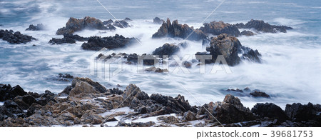 海濱公園波浪，海，波浪，海浪，海風暴 39681753