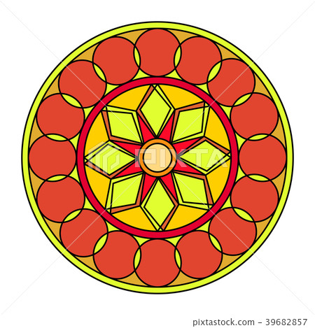 abstract cute mandala abstract cute mandala 39682857