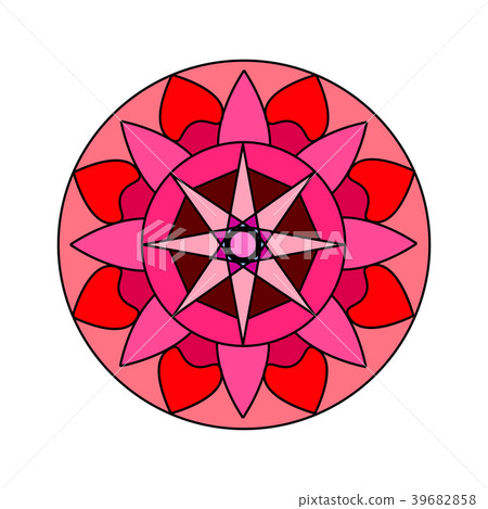 abstract cute mandala abstract cute mandala 39682858