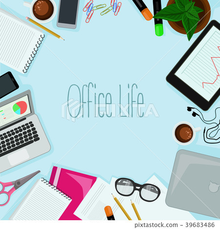 office objects vector 39683486