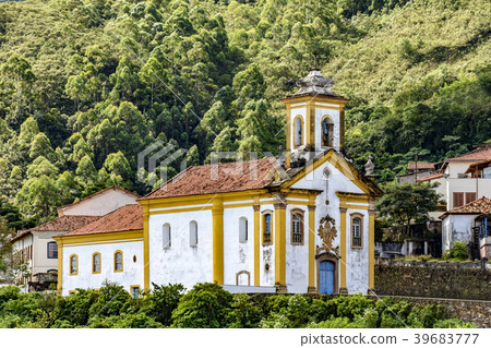 Old historical catholic church in Ouro Preto city 39683777