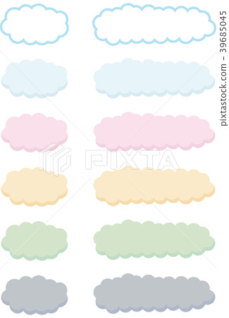 Horizontal Speech Bubble 39685045