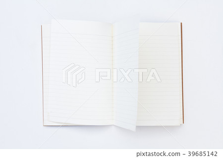 Open double pages spread with blank pages 39685142