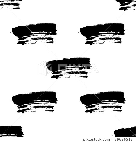Hand drawn brush ink grunge black and white 39686515