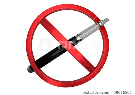 no electronic cigarettes signs isolated on white no electronic cigarettes signs isolated on white 39686565