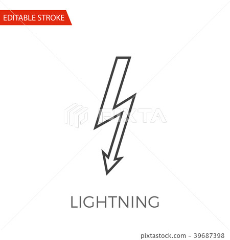 Lightning Vector Icon 39687398
