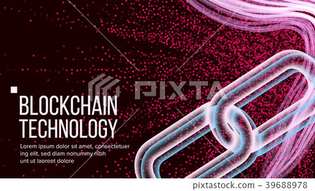 Blockchain Vector. Big Data Flow Information 39688978