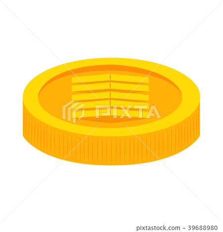 Abstract virtual coin Abstract virtual coin 39688980