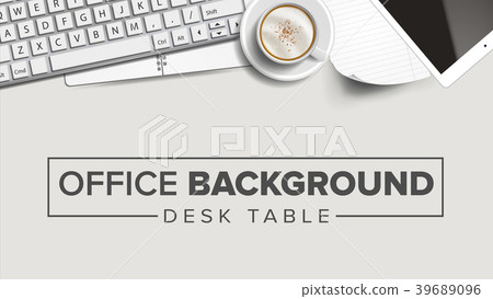 Business Workplace Background Vector. Laptop Business Workplace Background Vector. Laptop 39689096