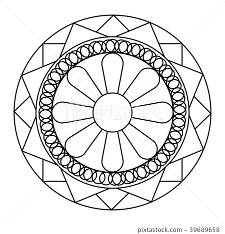 abstract cute mandala abstract cute mandala 39689658
