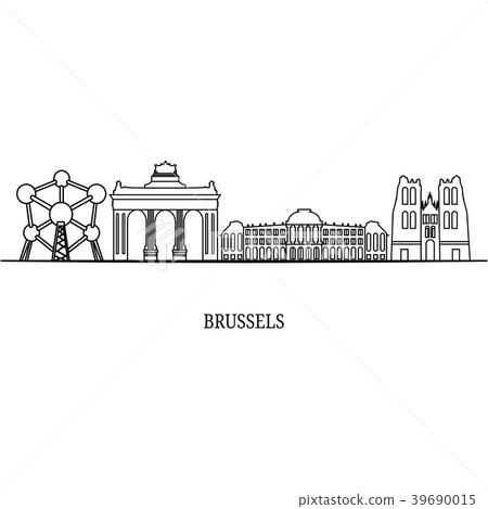 Landscape city silhouette 39690015