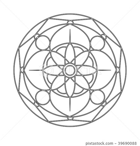 abstract cute mandala abstract cute mandala 39690088