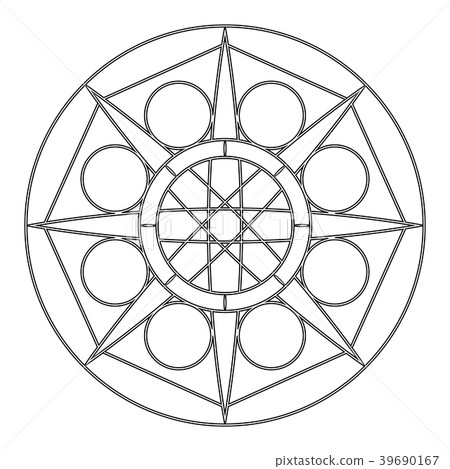 abstract cute mandala 39690167