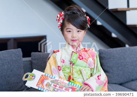 女孩,Shichigosan,準備,家 女孩,Shichigosan,準備,家 39690471